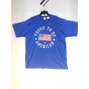 Port & Company "Proud to be an American" Graphic Tshirt Size XXL